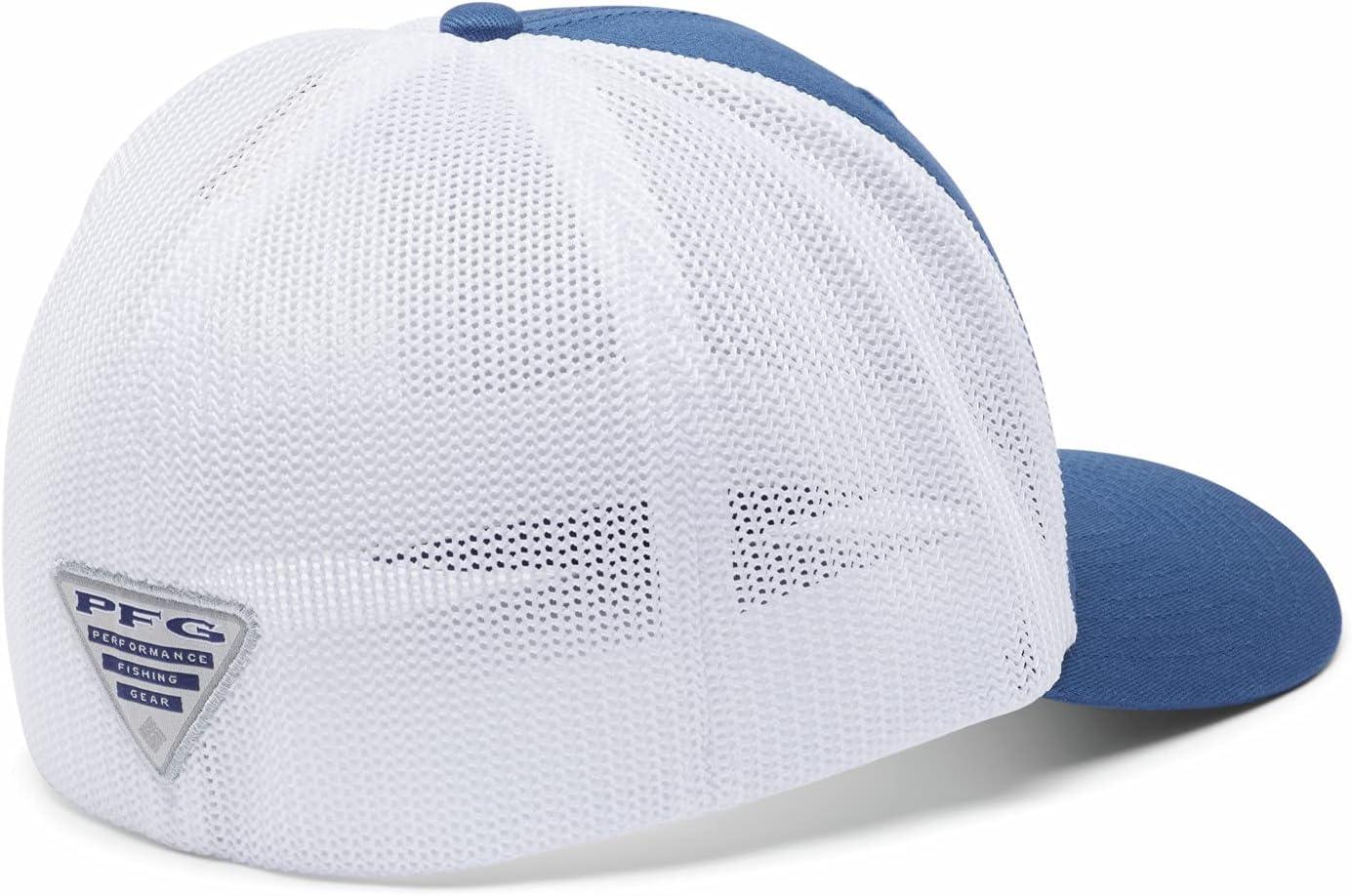 imageColumbia Unisex Adult PFG Logo Mesh Ball CapNight TideWhite