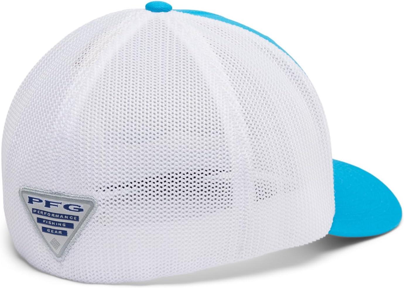 imageColumbia Unisex Adult PFG Logo Mesh Ball CapOcean BlueWhite