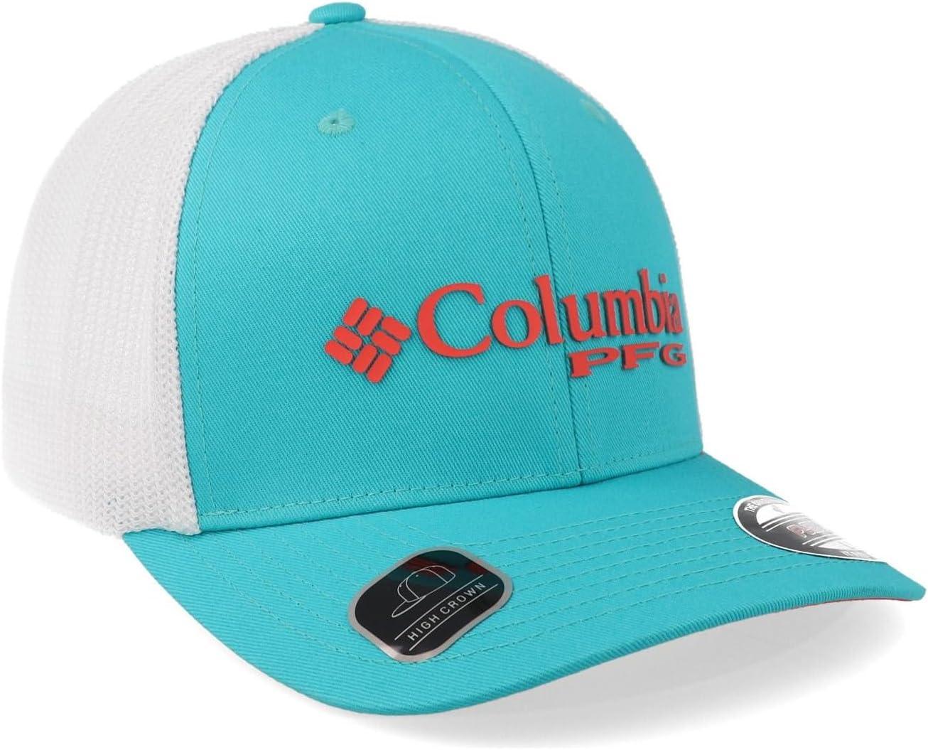 imageColumbia Unisex Adult PFG Logo Mesh Ball CapOcean TealCorange