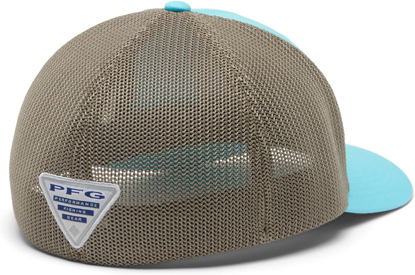 imageColumbia Unisex Adult PFG Logo Mesh Ball CapOpal BlueCypressBass Flag