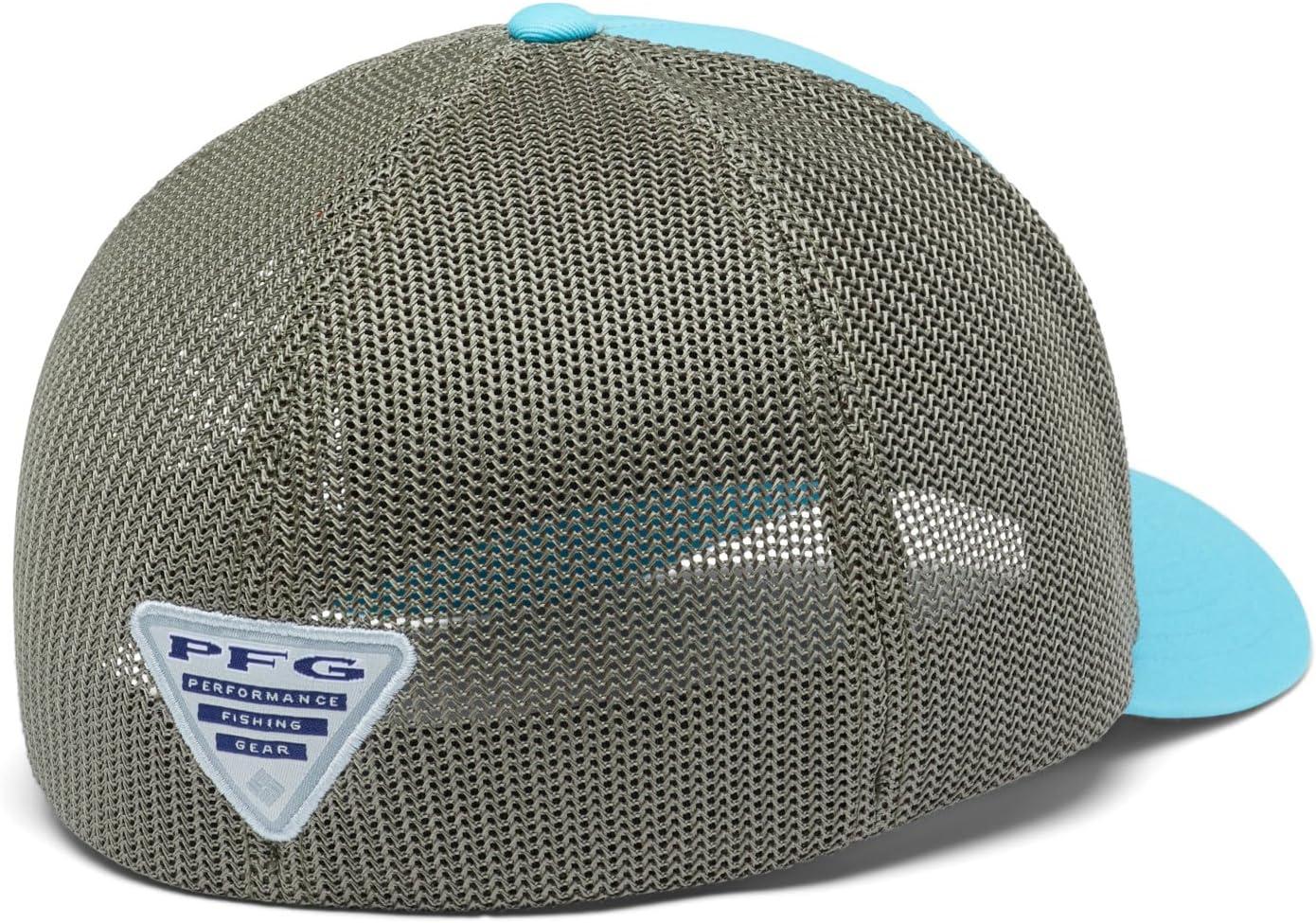 imageColumbia Unisex Adult PFG Logo Mesh Ball CapOpal BlueCypressBass Flag