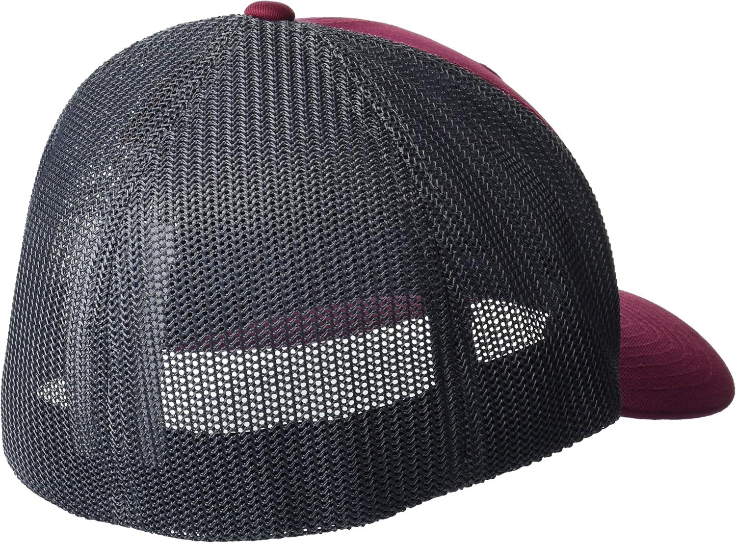imageColumbia Unisex Adult PFG Logo Mesh Ball CapRed JasperCity Grey