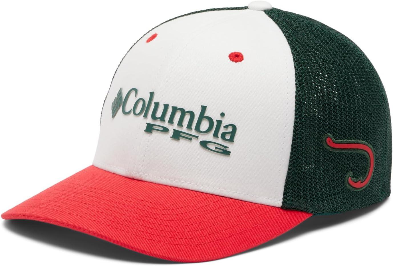 imageColumbia Unisex Adult PFG Logo Mesh Ball CapRed Spark