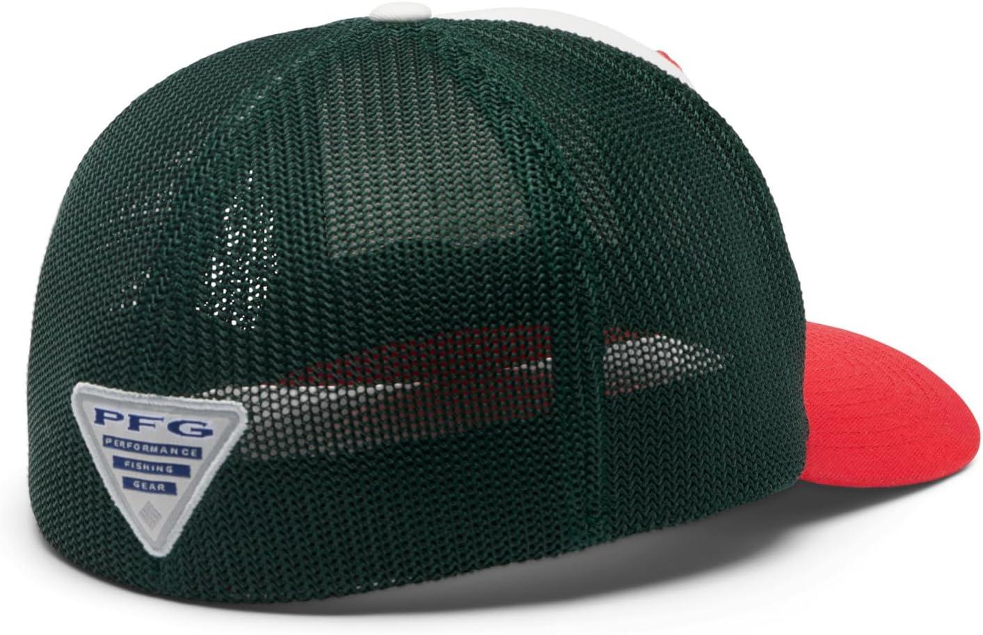 imageColumbia Unisex Adult PFG Logo Mesh Ball CapRed Spark