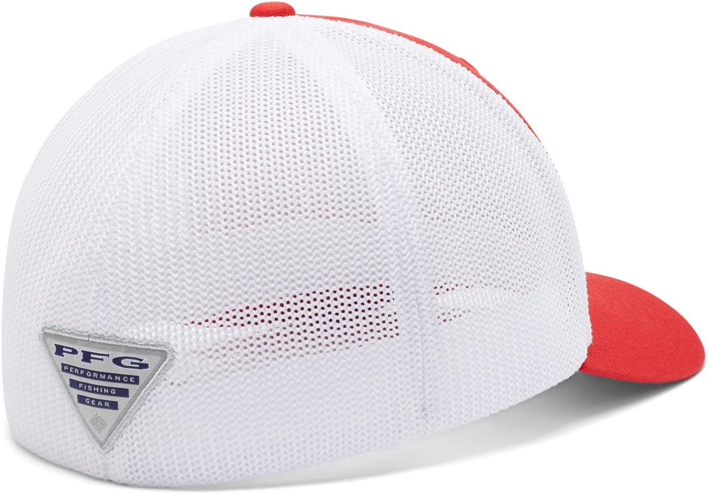 imageColumbia Unisex Adult PFG Logo Mesh Ball CapRed SparkAlabama Flag