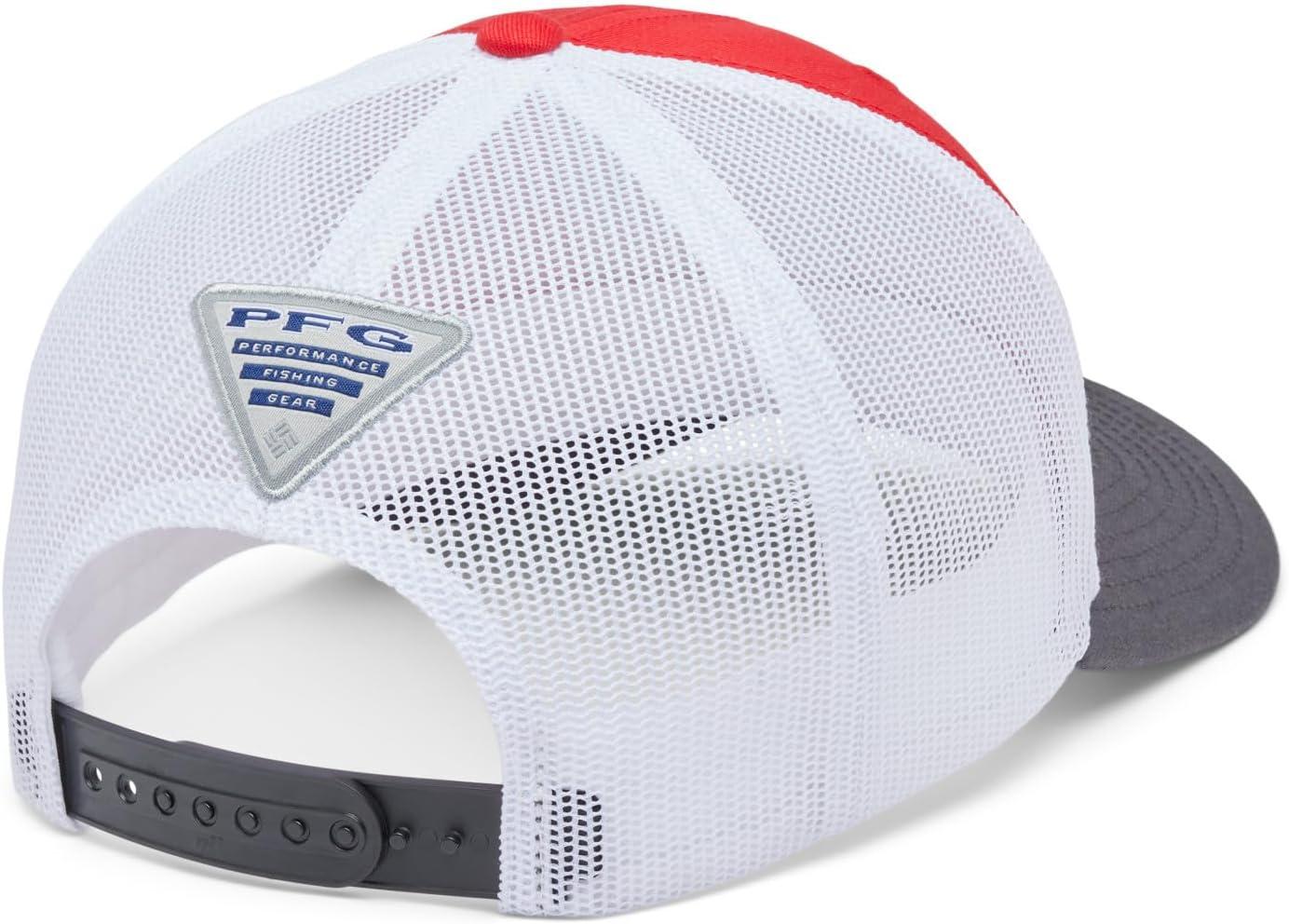 imageColumbia Unisex Adult PFG Logo Mesh Ball CapRed SparkShark
