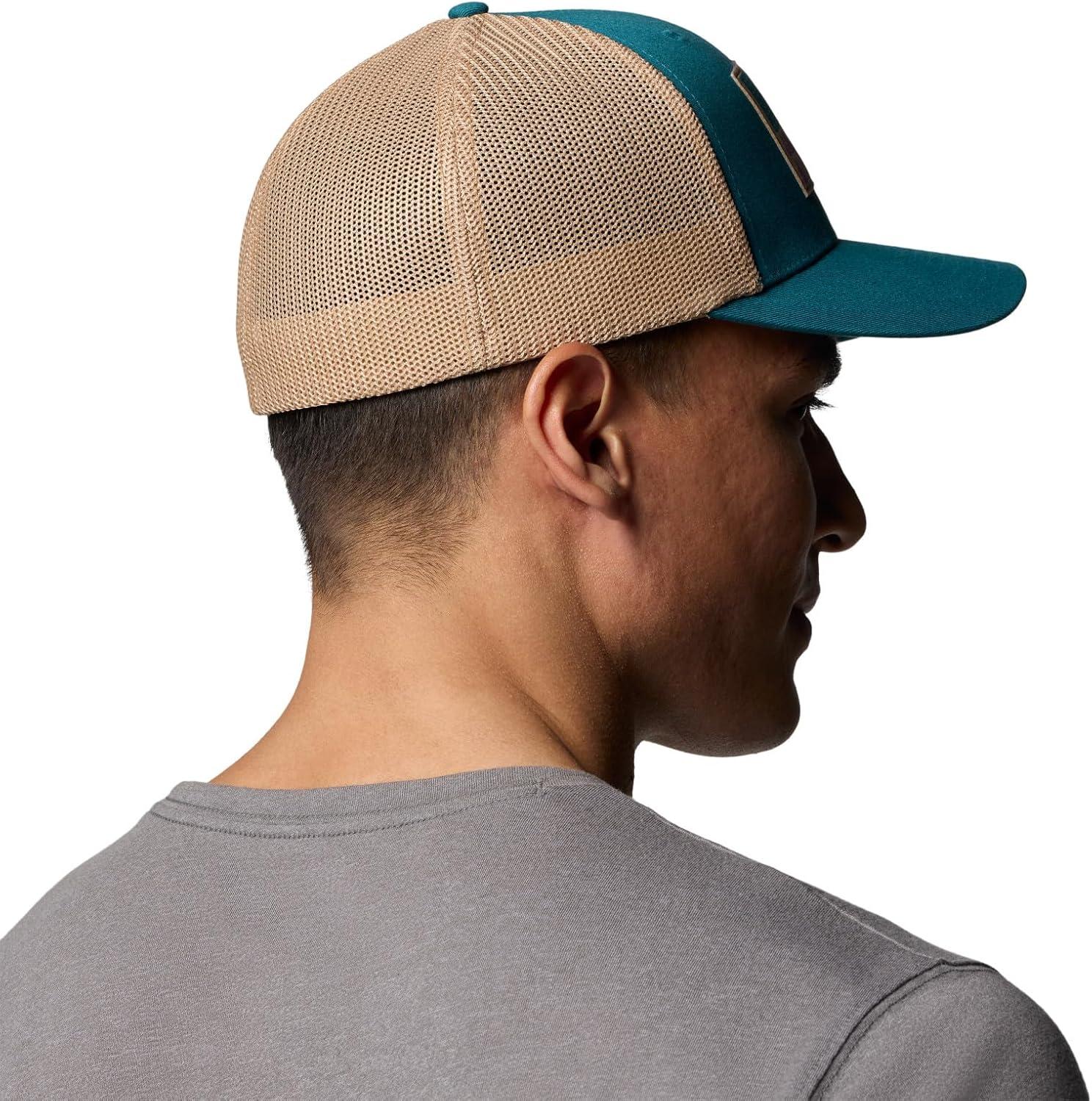 imageColumbia Unisex Adult PFG Logo Mesh Ball CapRiver BlueCanoe