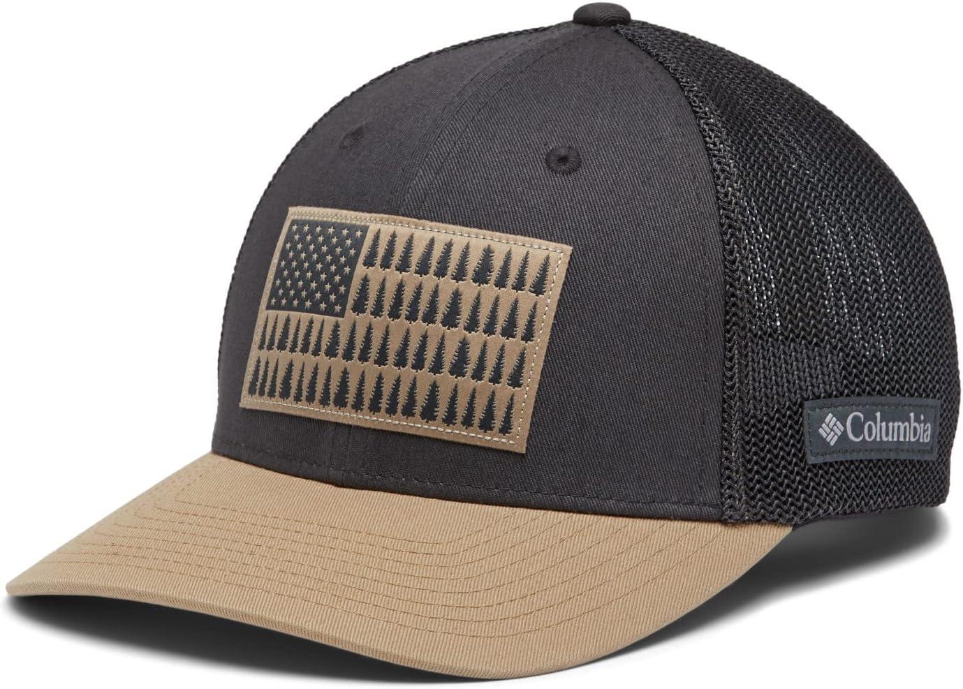 imageColumbia Unisex Adult PFG Logo Mesh Ball CapSharkBritish Tan