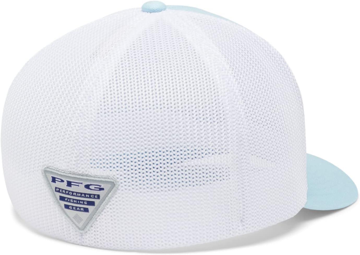 imageColumbia Unisex Adult PFG Logo Mesh Ball CapSpring BlueWhiteMid Atlantic Flag
