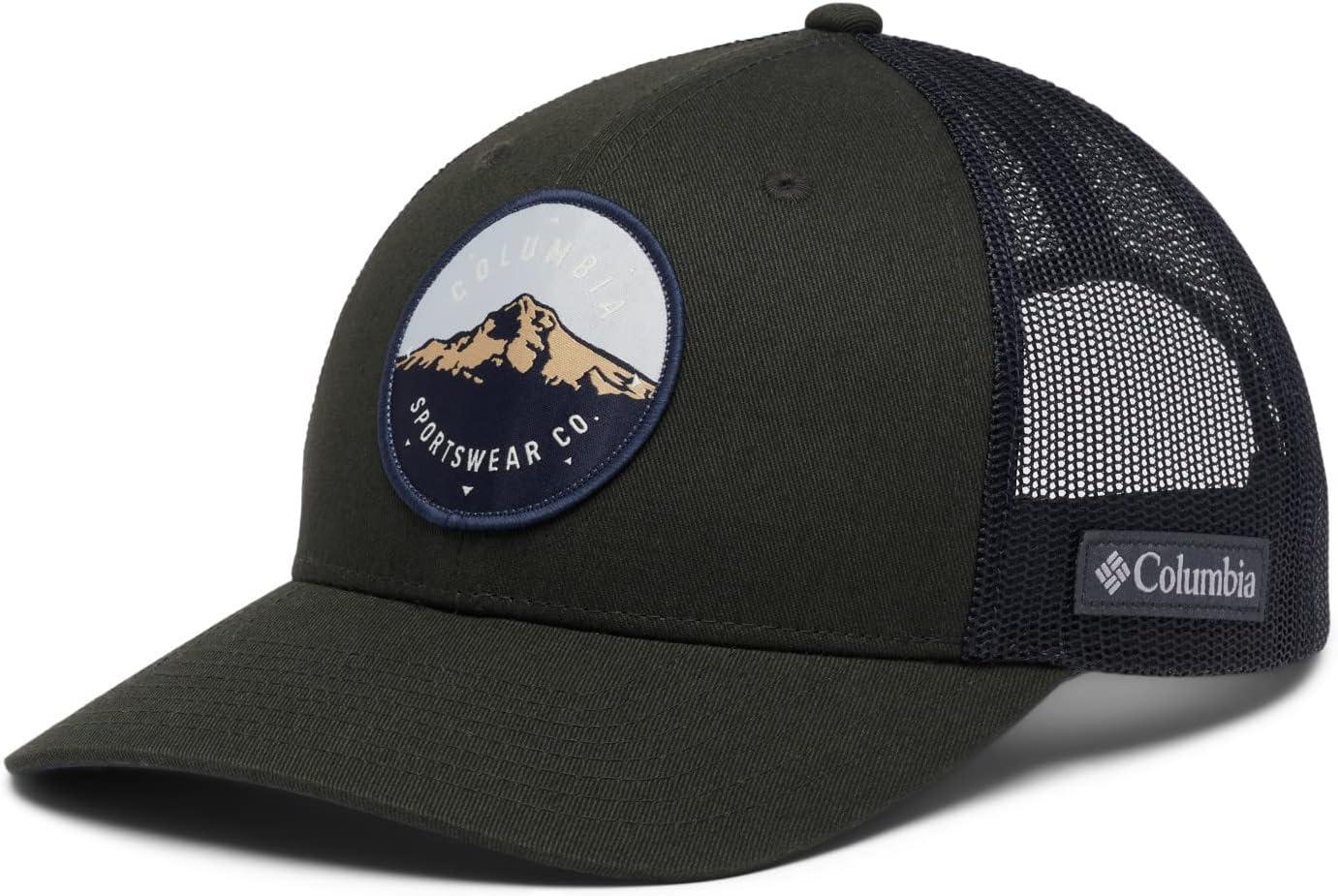 imageColumbia Unisex Adult PFG Logo Mesh Ball CapSpruceDark Nocturnal Mt Hood Patch