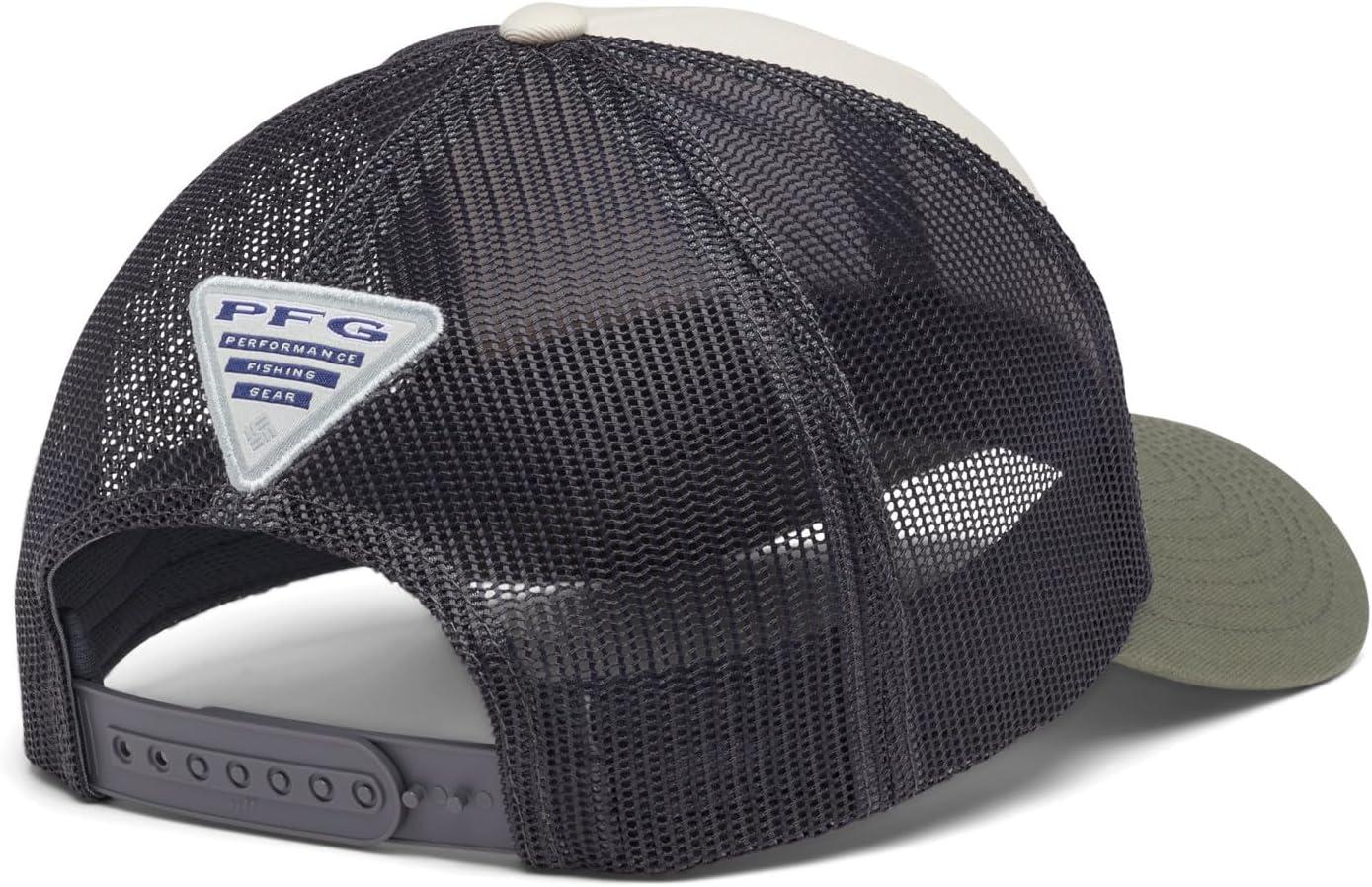 imageColumbia Unisex Adult PFG Logo Mesh Ball CapStone City Grey Cypress