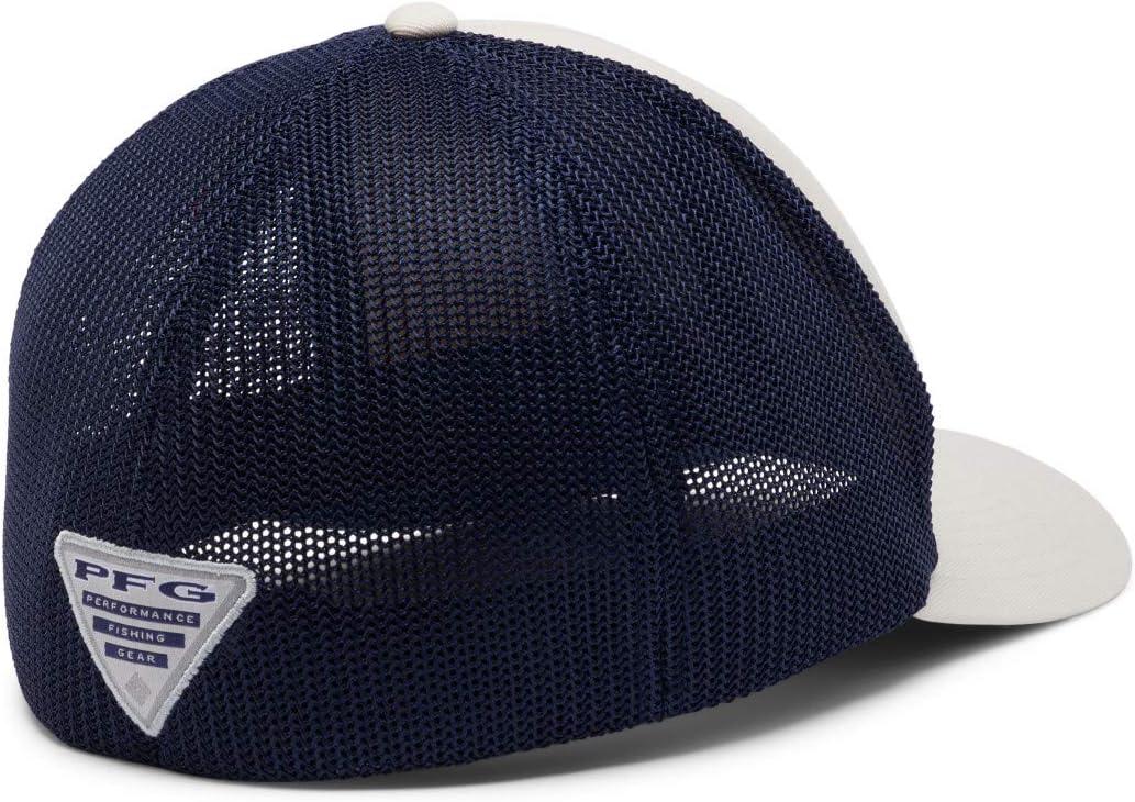 imageColumbia Unisex Adult PFG Logo Mesh Ball CapStoneCollegiate NavyFade Fish Flag
