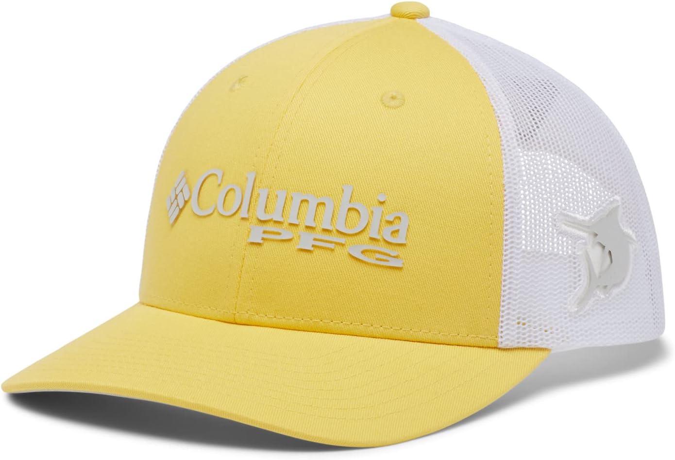 imageColumbia Unisex Adult PFG Logo Mesh Ball CapSun GlowCool GreyMarlin
