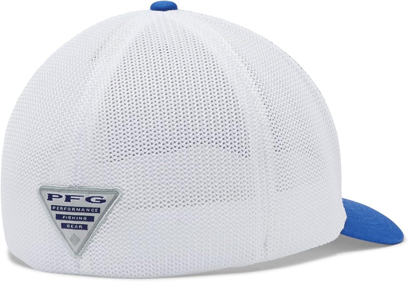 imageColumbia Unisex Adult PFG Logo Mesh Ball CapTanzanite White Marlin