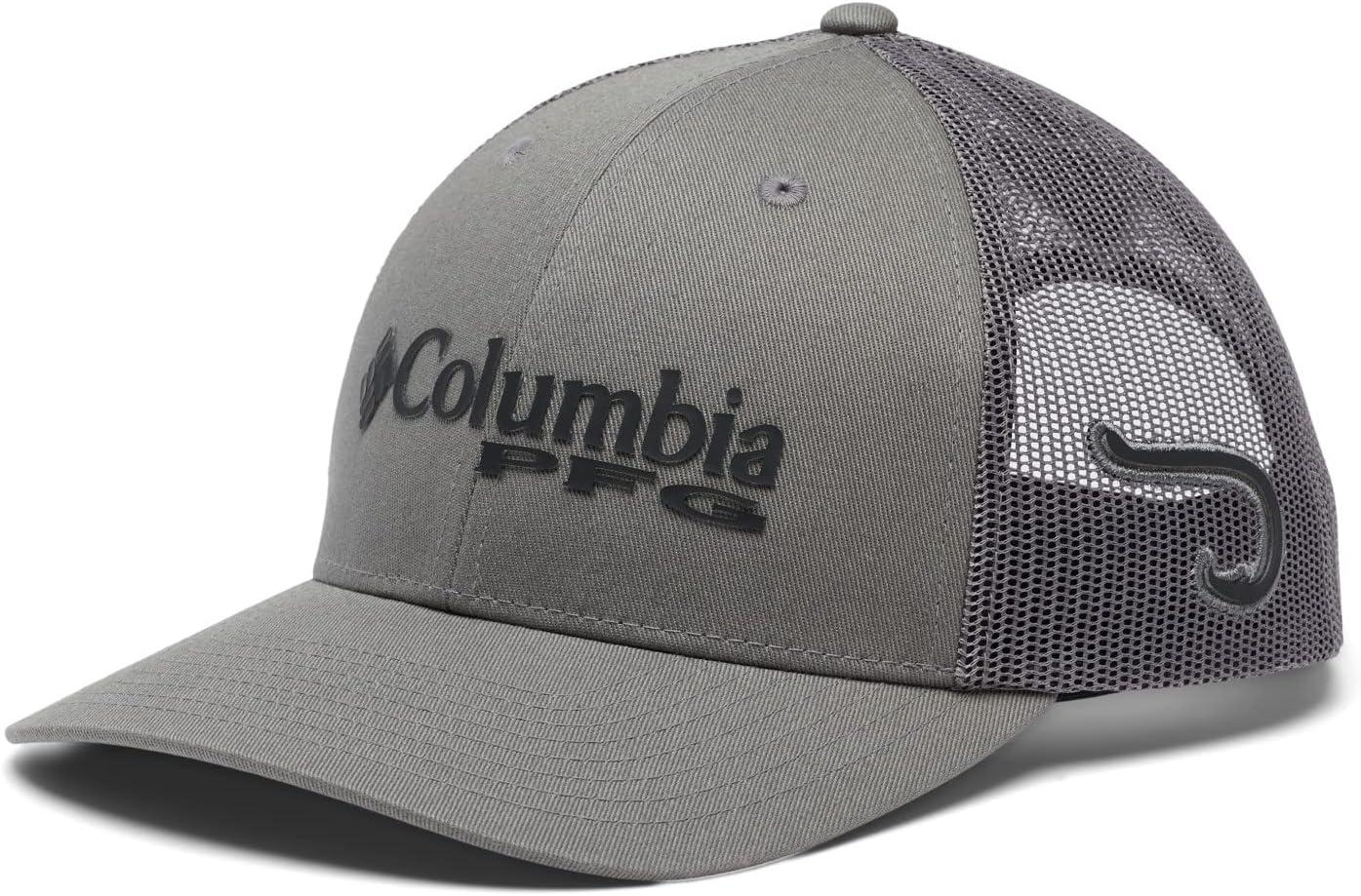 imageColumbia Unisex Adult PFG Logo Mesh Ball CapTitaniumBlackHook