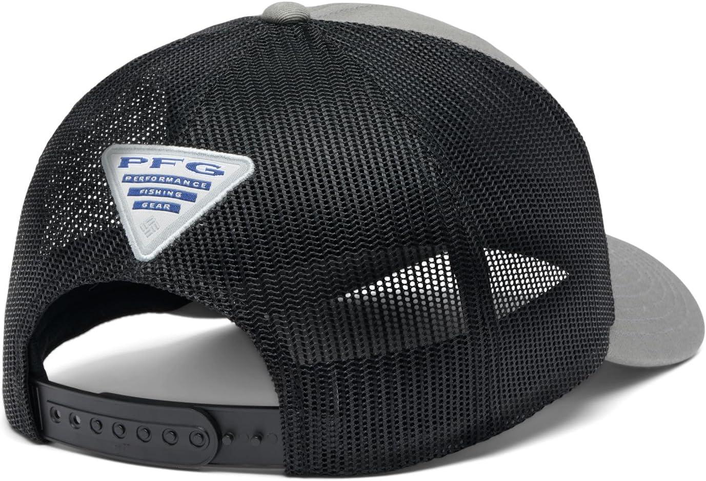 imageColumbia Unisex Adult PFG Logo Mesh Ball CapTitaniumBlackSeasonal Fade Flag