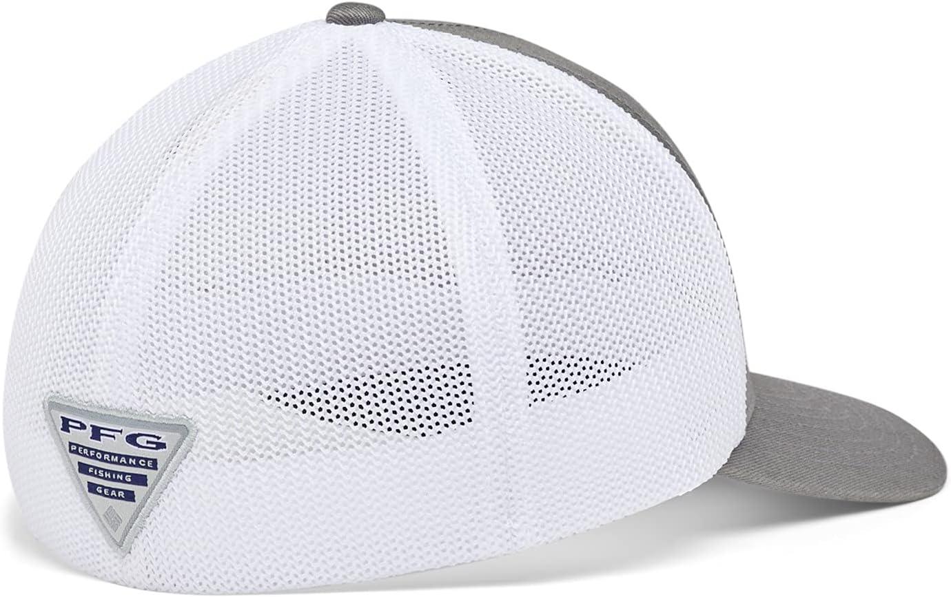 imageColumbia Unisex Adult PFG Logo Mesh Ball CapTitaniumWhite