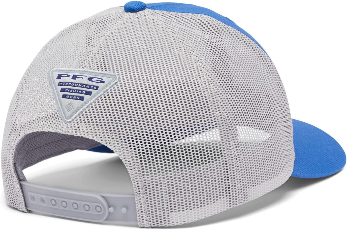 imageColumbia Unisex Adult PFG Logo Mesh Ball CapVivid BlueCool Grey