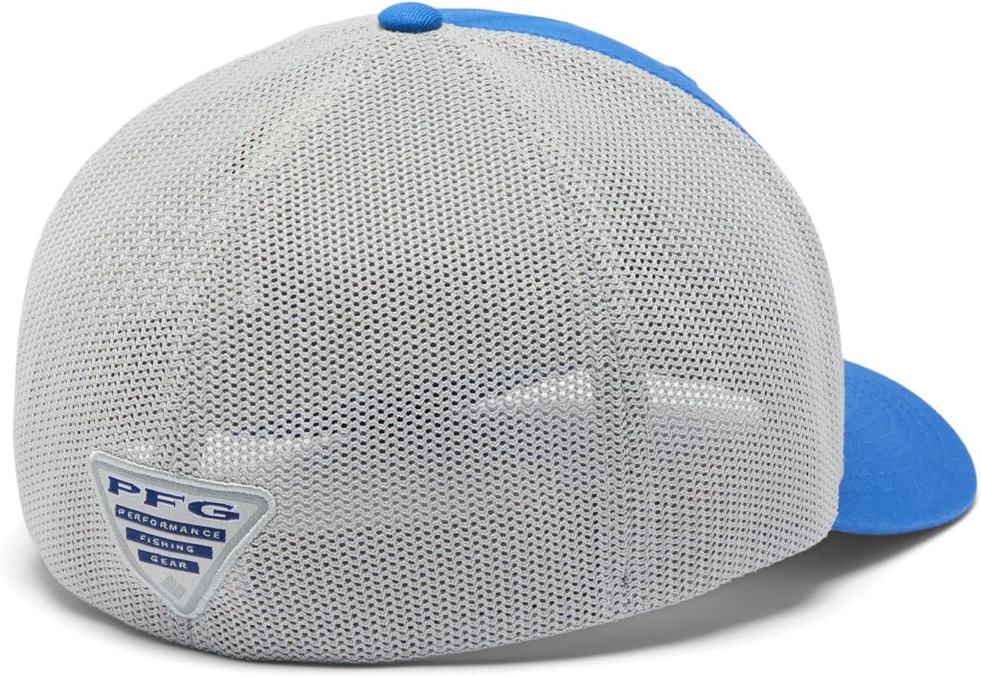 imageColumbia Unisex Adult PFG Logo Mesh Ball CapVivid BlueCool GreyUs Fish Flag