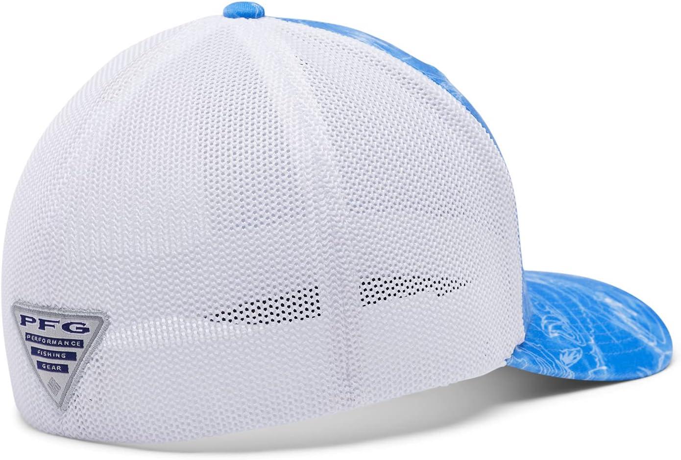 imageColumbia Unisex Camo Mesh Ball CapHarbor Blue Contour Fish Print