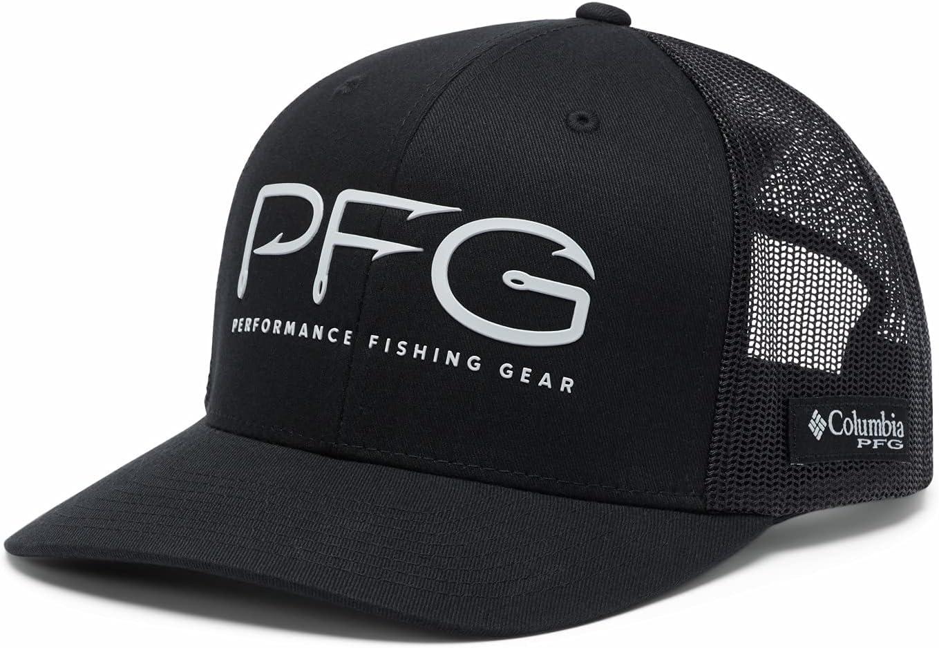 imageColumbia Unisex PFG Fischflagge Mesh Ballkappe Hoch CapBlackSilver Pfg