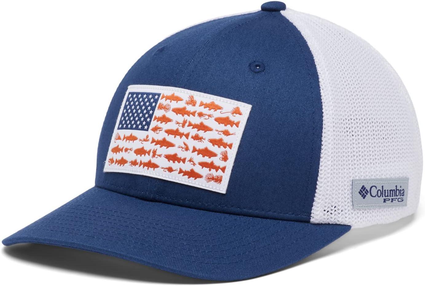 imageColumbia Unisex PFG Fischflagge Mesh Ballkappe Hoch CapCarbonTrout Flag