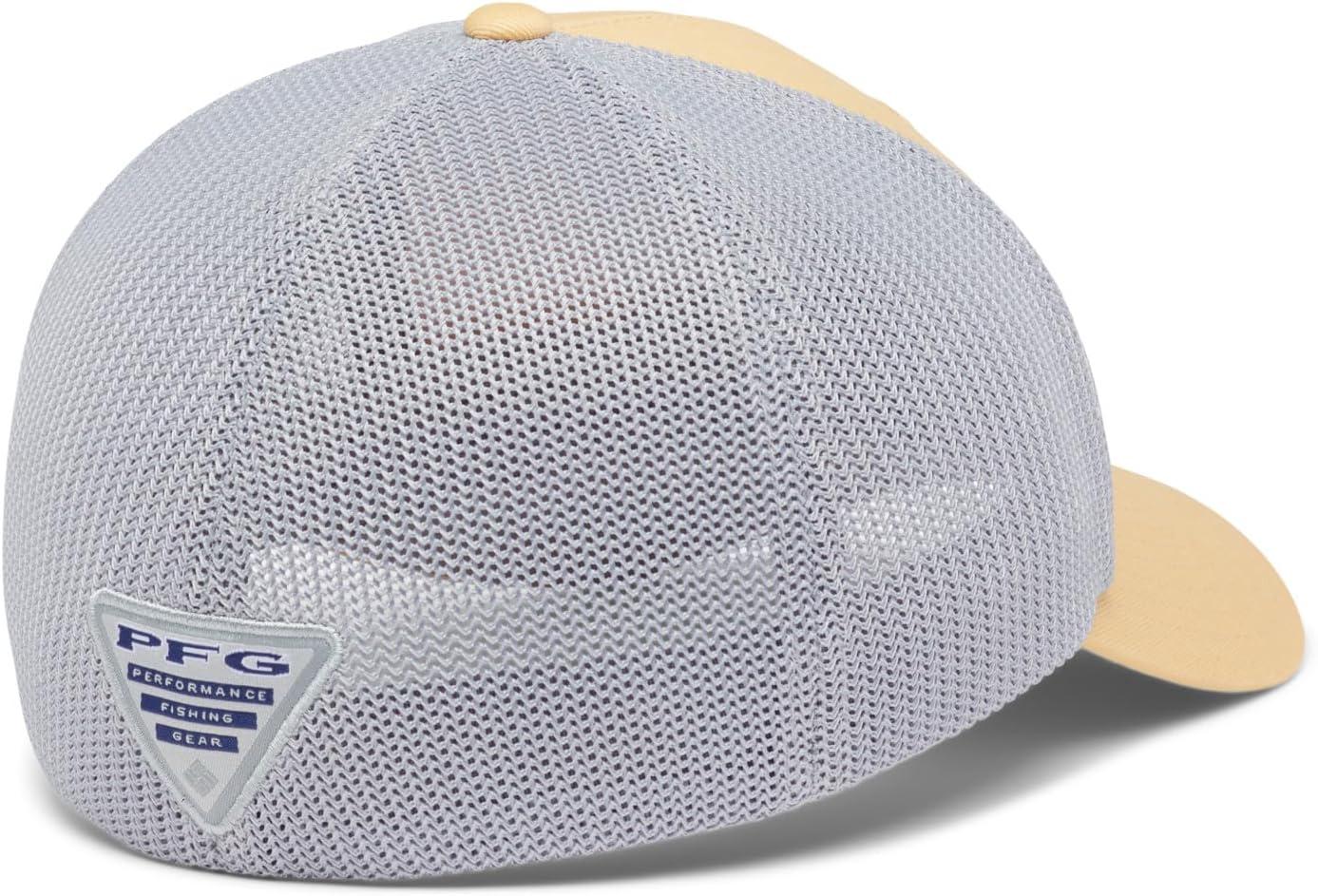 imageColumbia Unisex PFG Fischflagge Mesh Ballkappe Hoch CapCocoa ButterCool GreyMid Atlantic