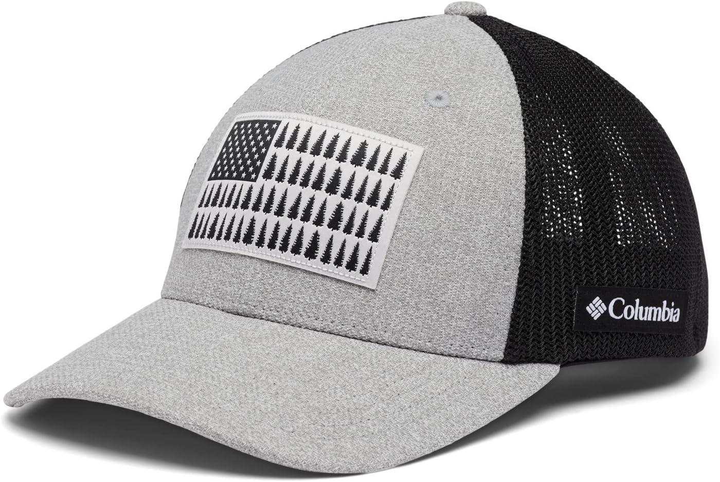 imageColumbia Unisex PFG Fischflagge Mesh Ballkappe Hoch CapColumbia Grey HeatherBlack