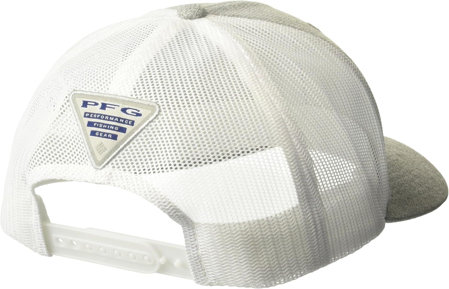 imageColumbia Unisex PFG Fischflagge Mesh Ballkappe Hoch CapCool Grey Heather White Fish Flag