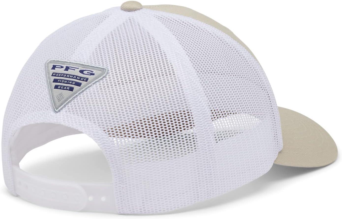 imageColumbia Unisex PFG Fischflagge Mesh Ballkappe Hoch CapFossilWhiteFish Flag