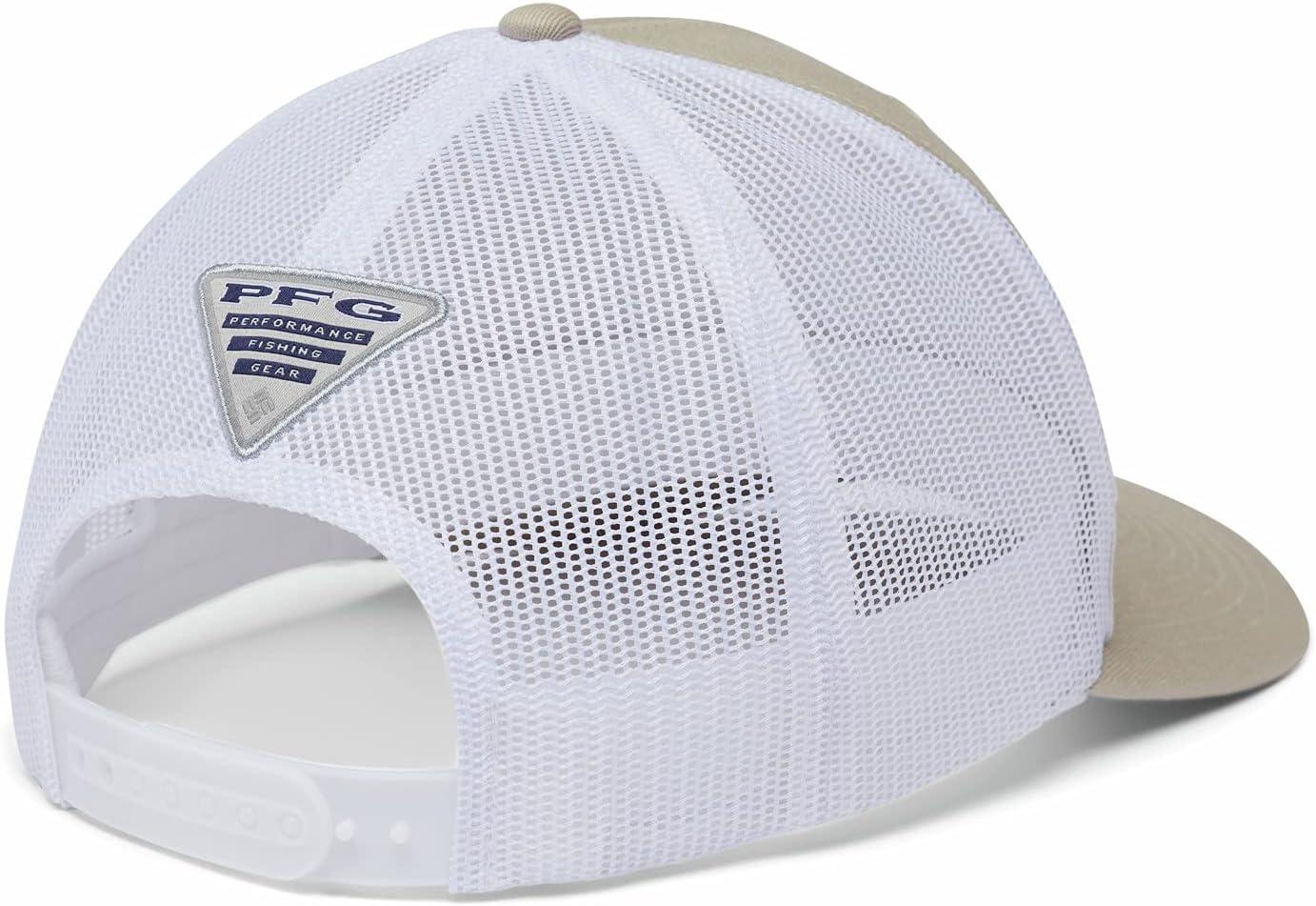 imageColumbia Unisex PFG Fischflagge Mesh Ballkappe Hoch CapFossilWhiteFish Flag