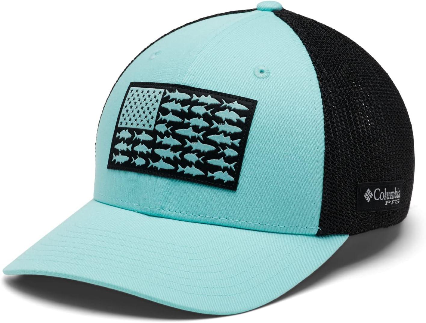 imageColumbia Unisex PFG Fischflagge Mesh Ballkappe Hoch CapGulf StreamBlackOffshore Slam Flag