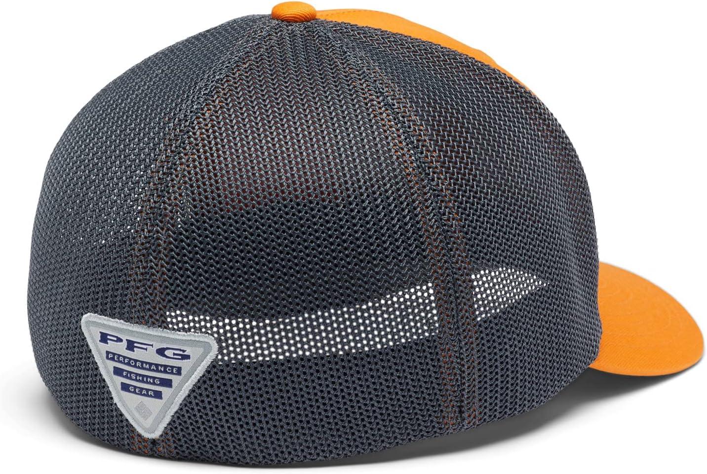 imageColumbia Unisex PFG Fischflagge Mesh Ballkappe Hoch CapOrange BlastCity GreyTrout Flag
