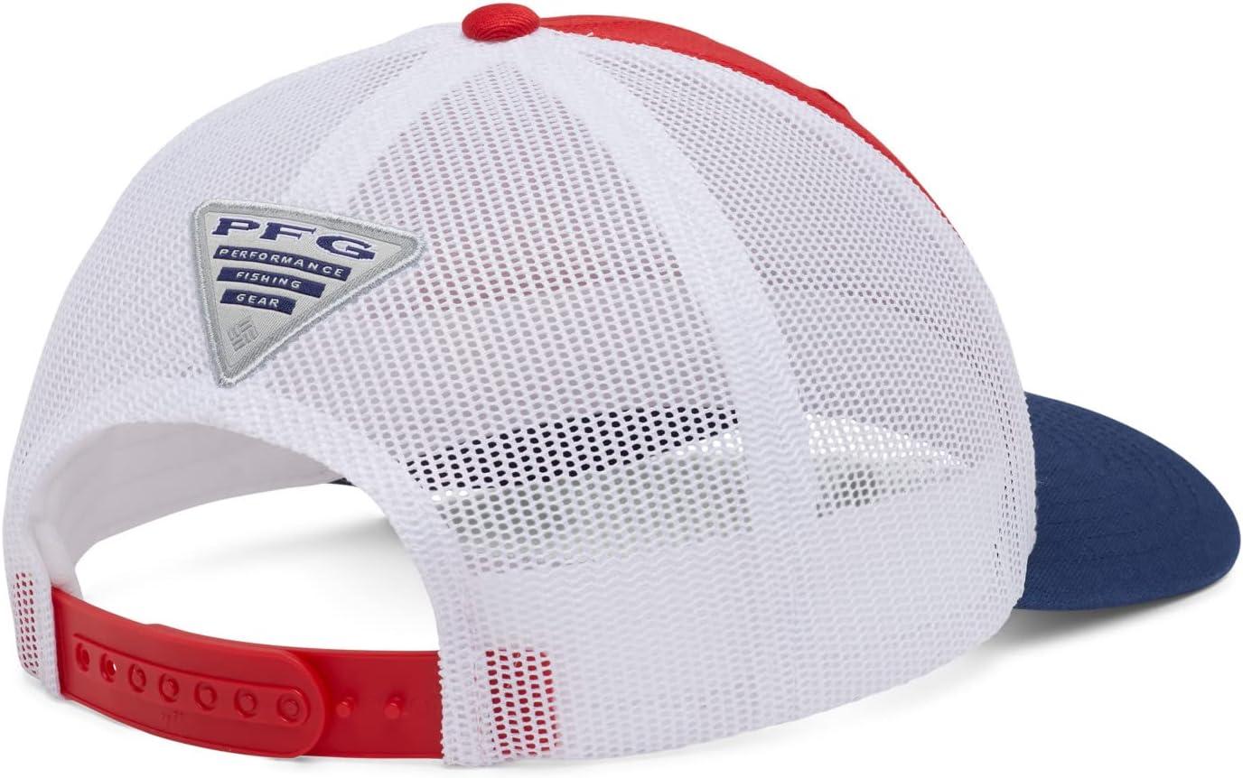 imageColumbia Unisex PFG Fischflagge Mesh Ballkappe Hoch CapRed Spark White Carbon
