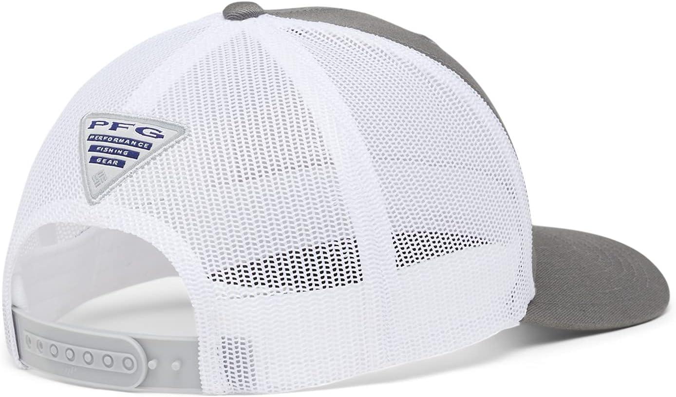 imageColumbia Unisex PFG Fischflagge Mesh Ballkappe Hoch CapTitaniumWhite