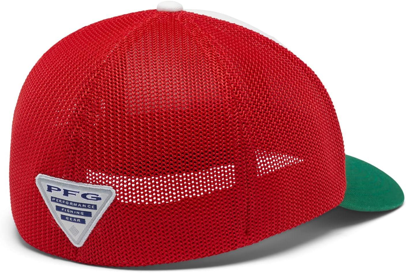 imageColumbia Unisex PFG Fischflagge Mesh Ballkappe Hoch CapWhiteMexico Fish Flag