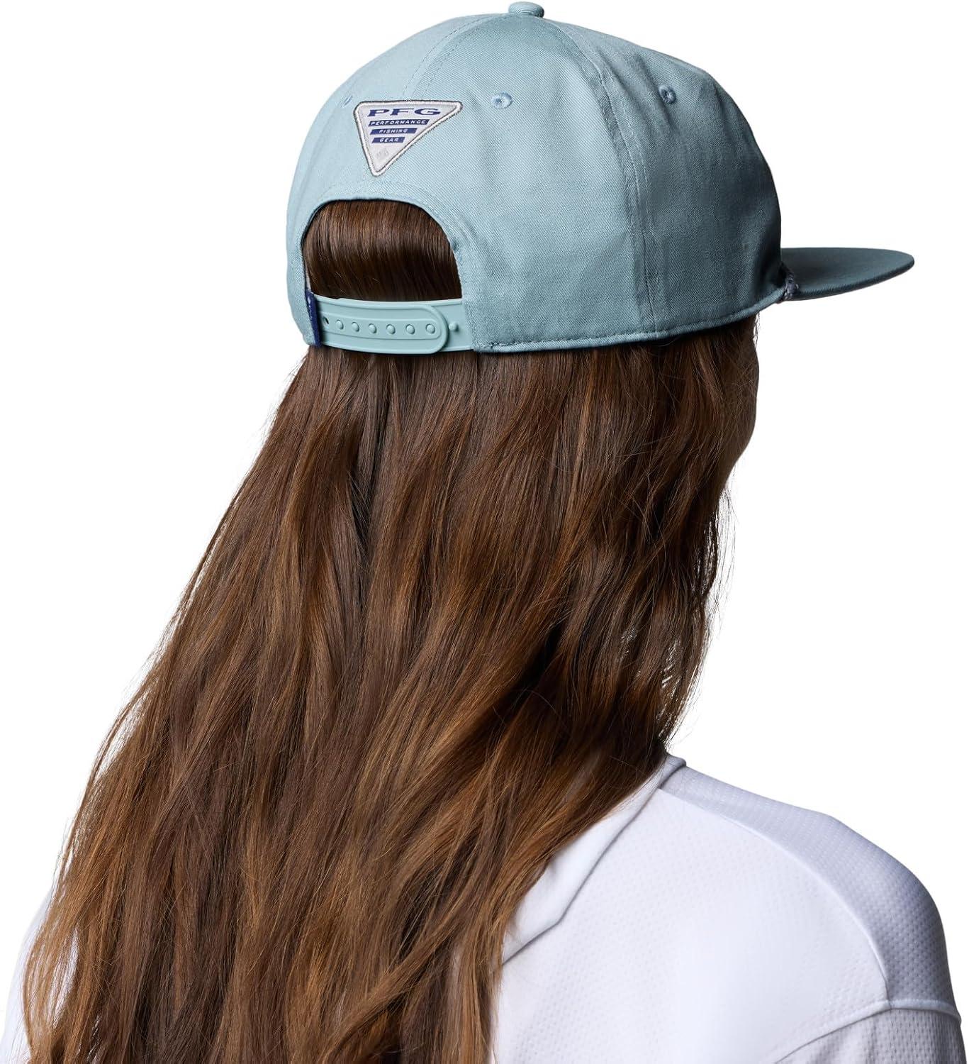 imageColumbia UnisexAdult PFG Back Tack Snap BackCrushed BlueRedfish Shine