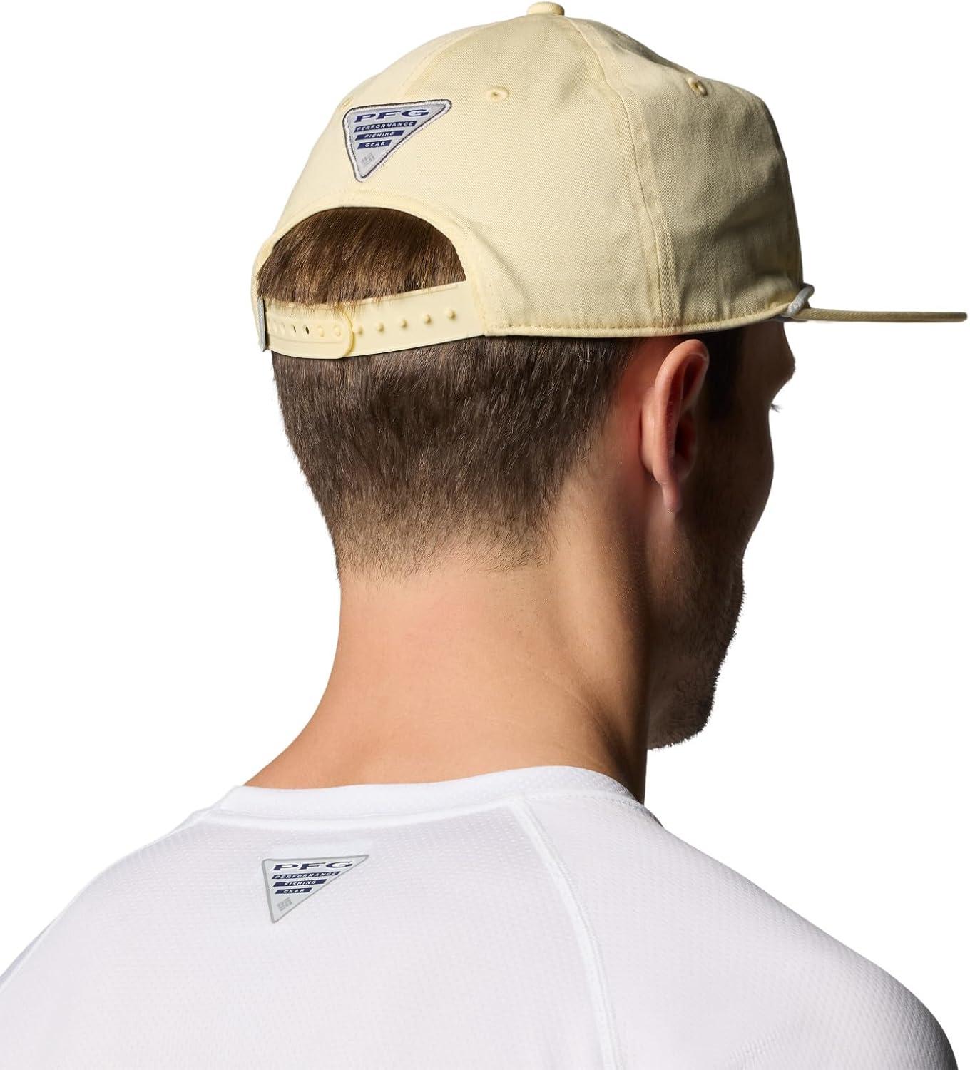 imageColumbia UnisexAdult PFG Back Tack Snap BackLemon WashRedfish Shine