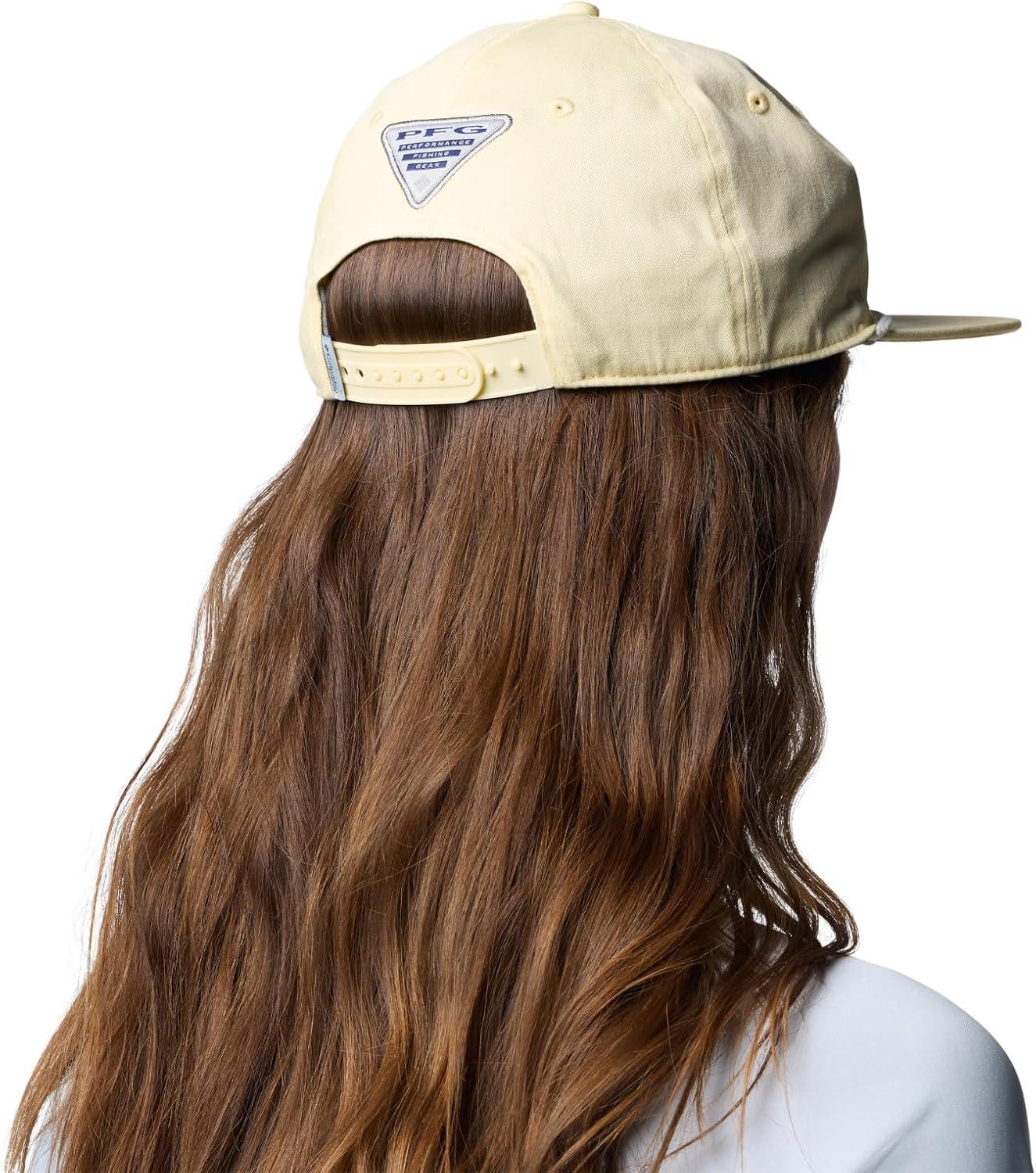 imageColumbia UnisexAdult PFG Back Tack Snap BackLemon WashRedfish Shine