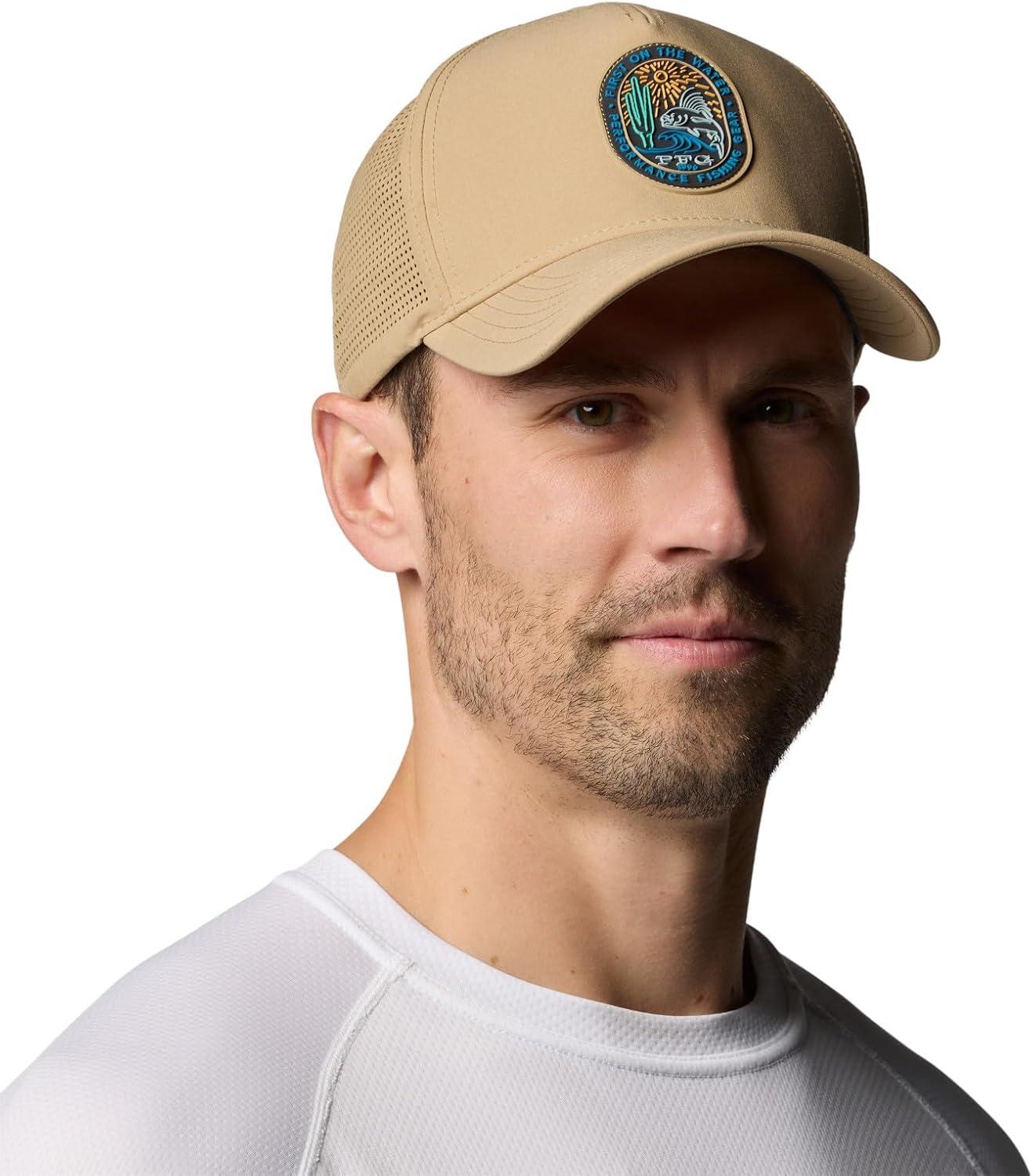 imageColumbia UnisexAdult PFG Elite 3D Stretch Snap BackBeachPfg Breakline Baja