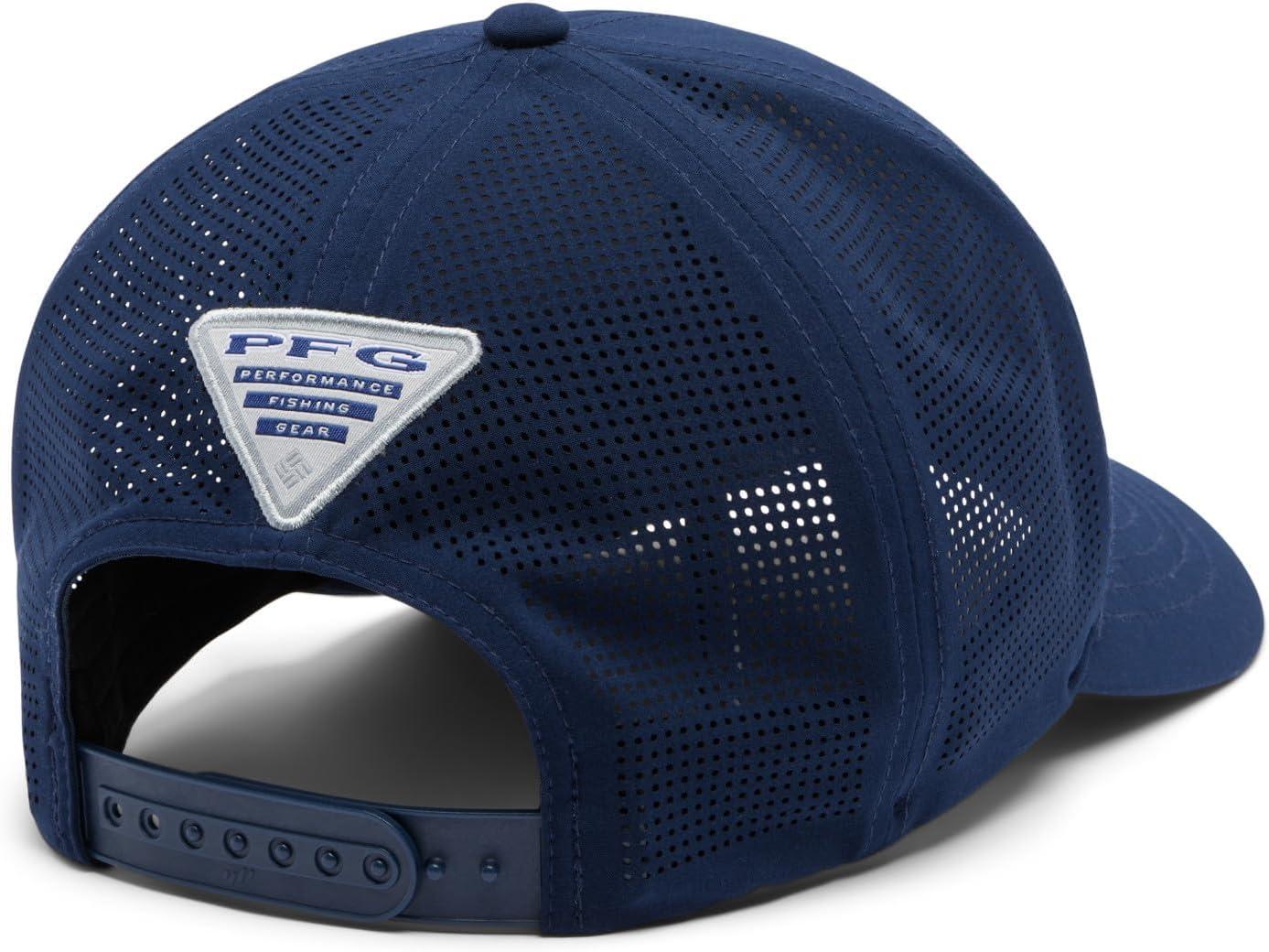 imageColumbia UnisexAdult PFG Elite 3D Stretch Snap BackCollegiate NavyTested Tough Fresh