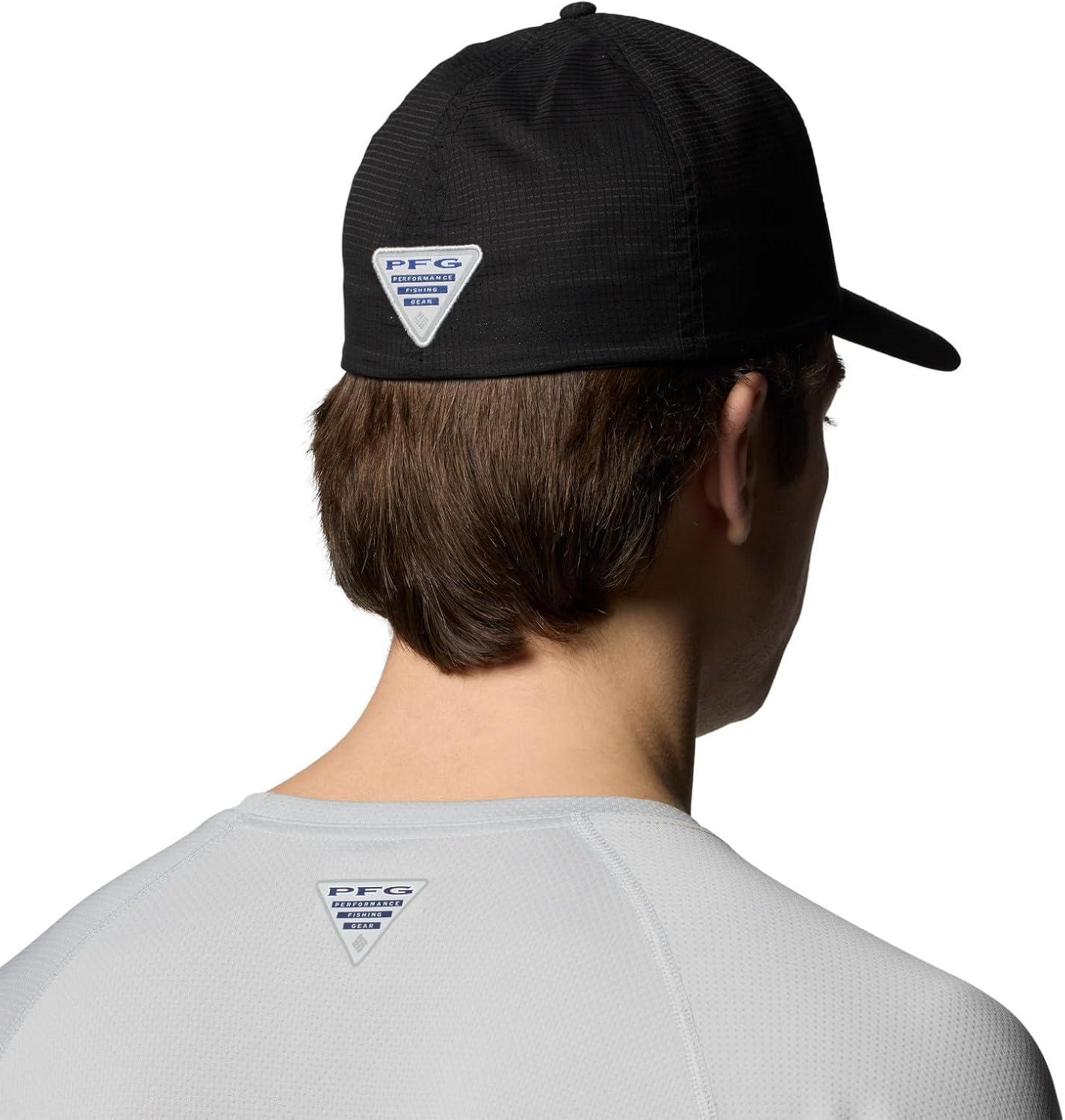 imageColumbia UnisexAdult PFG Island Angler Stretch Fit Ball CapBlackPfg Diamond Bit Trout