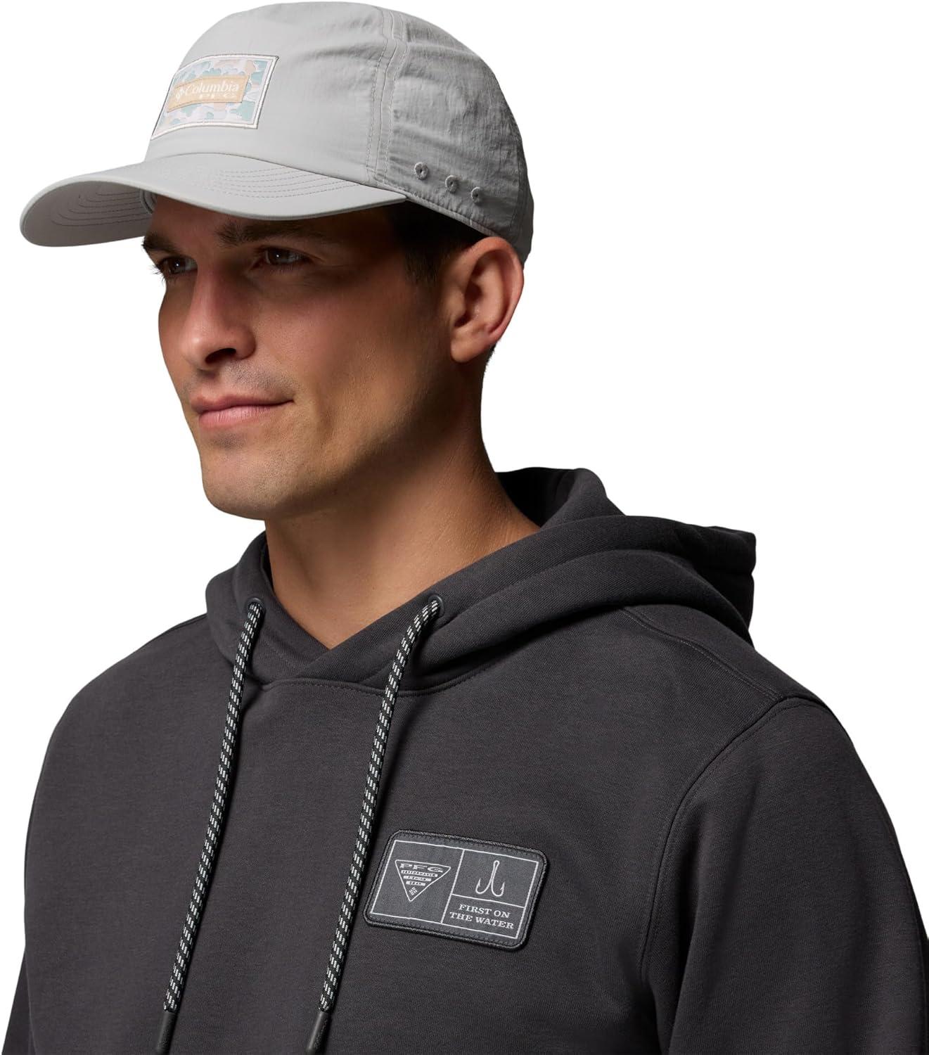 imageColumbia UnisexAdult PFG Lost Waters Snap BackCool GreyDuck Camo Patch