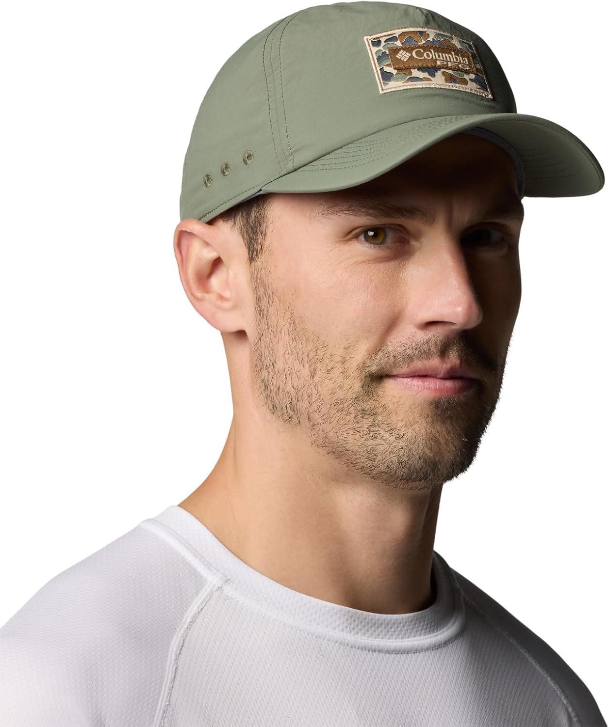 imageColumbia UnisexAdult PFG Lost Waters Snap BackCypressFossilDuck Camo Patch