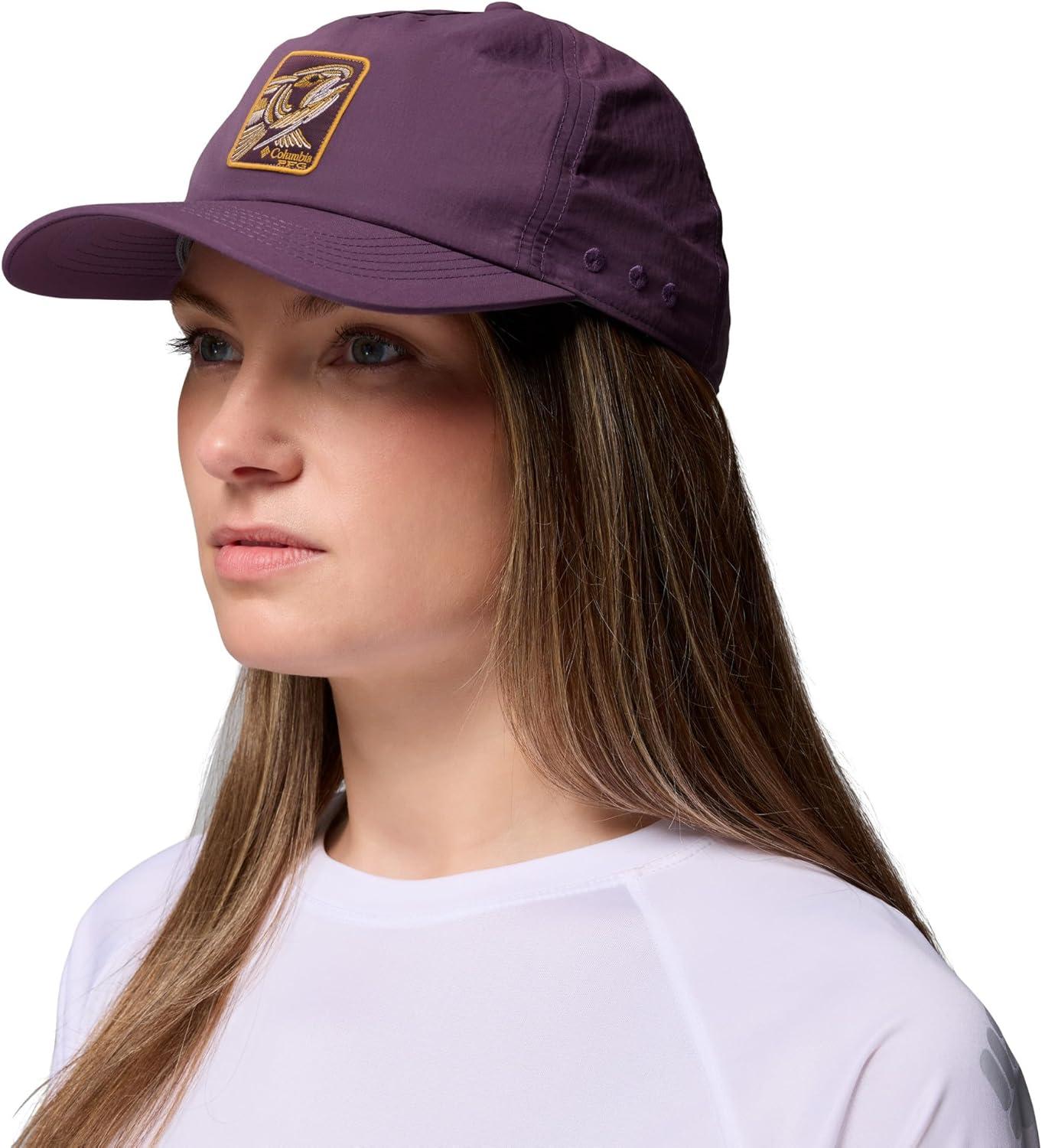 imageColumbia UnisexAdult PFG Lost Waters Snap BackDusty PurpleFotw Box Flag