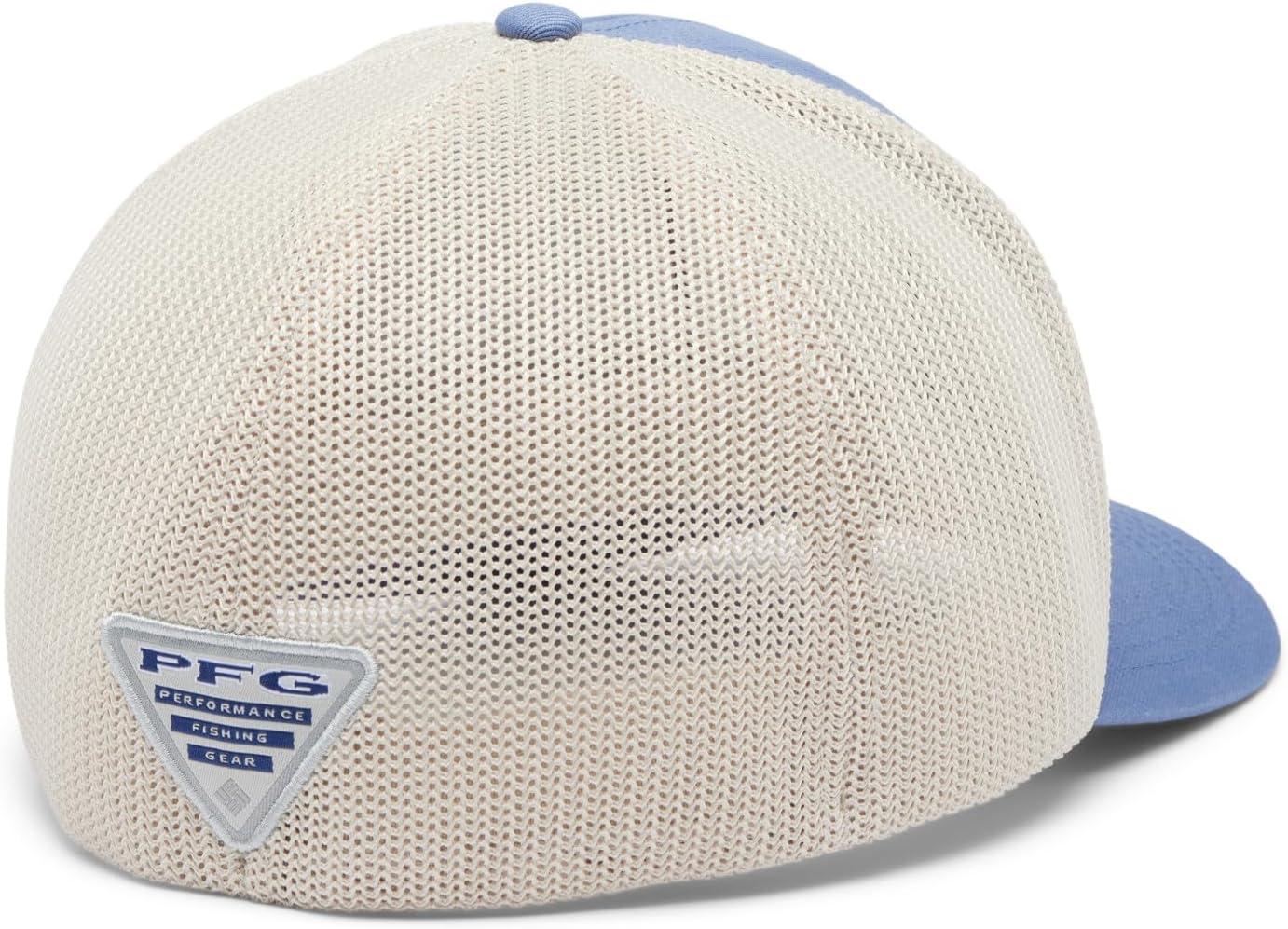 imageColumbia UnisexAdult PFG Patch Mesh Ball CapBluebellFossilSailfish
