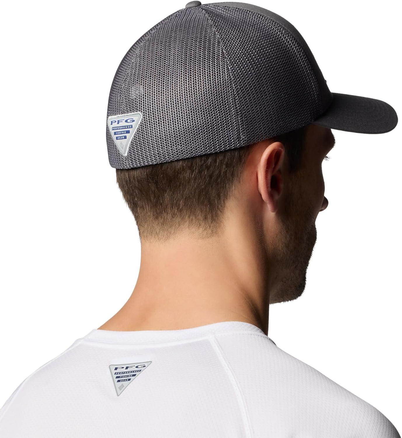 imageColumbia UnisexAdult PFG Patch Mesh Ball CapCity GreySunset Fish