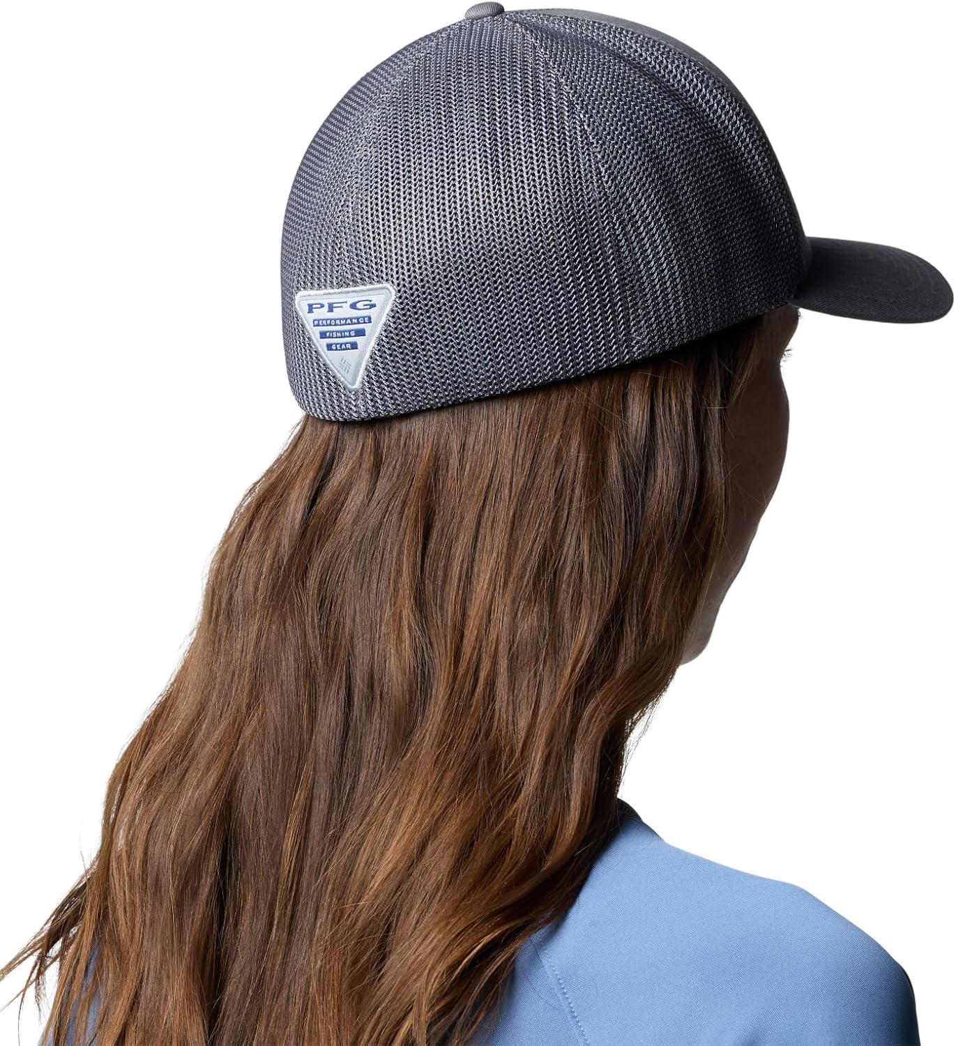 imageColumbia UnisexAdult PFG Patch Mesh Ball CapCity GreySunset Fish