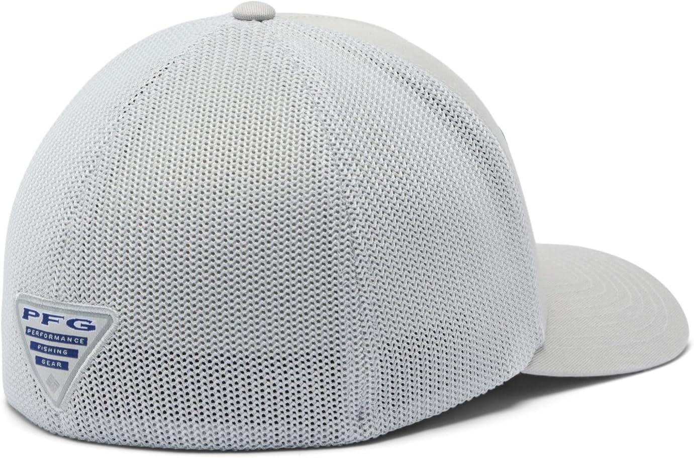 imageColumbia UnisexAdult PFG Patch Mesh Ball CapCool GreyBig Badge Marlin