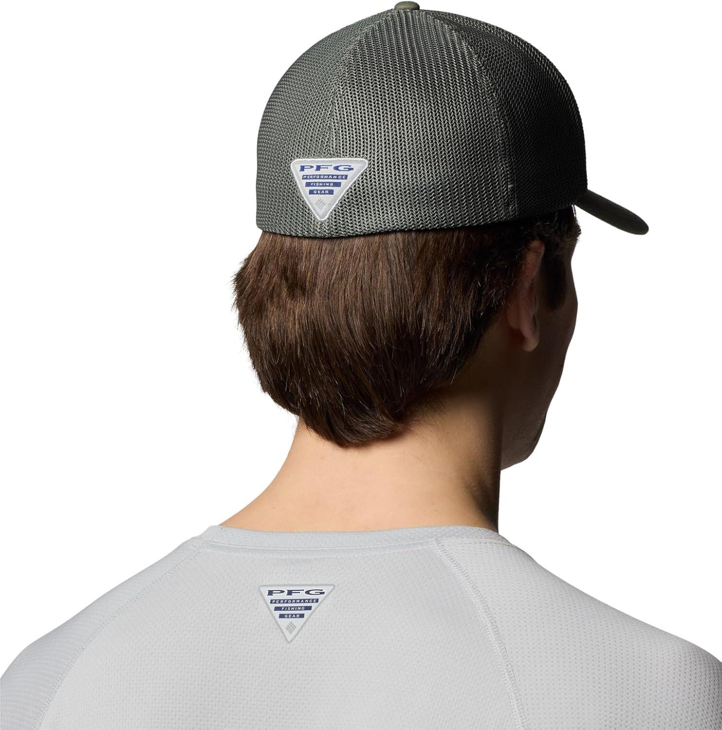 imageColumbia UnisexAdult PFG Patch Mesh Ball CapCypressTrout Shine